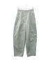 BEARDSLEY（ビアズリー）の古着「コクーンパンツ　BEZ1022102A0004」｜グリーン