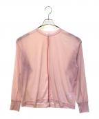 CLANEクラネ）の古着「LINE SHEER L/S TOPS　12105-1102」｜ピンク