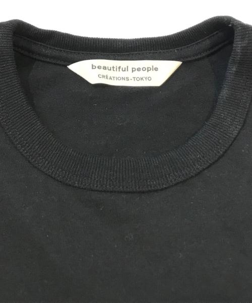beautiful people（ビューティフルピープル）beautiful people (ビューティフルピープル) カットソー　1235310020 ブラック サイズ:36の古着・服飾アイテム