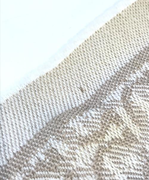 Salvatore Ferragamo（サルヴァトーレ フェラガモ）Salvatore Ferragamo (サルヴァトーレ フェラガモ) ガンチーニ柄ウールストール ベージュの古着・服飾アイテム