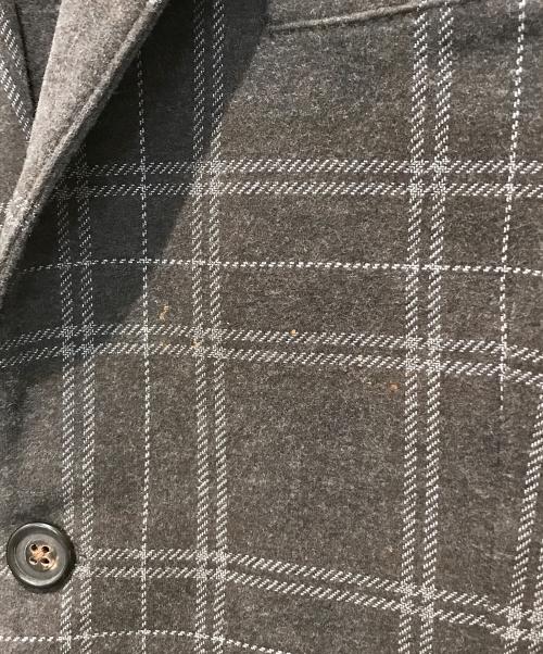 CIRCOLO 1901（チルコロ1901）CIRCOLO 1901 (チルコロ1901) チェックテーラードジャケット グレー サイズ:XLの古着・服飾アイテム