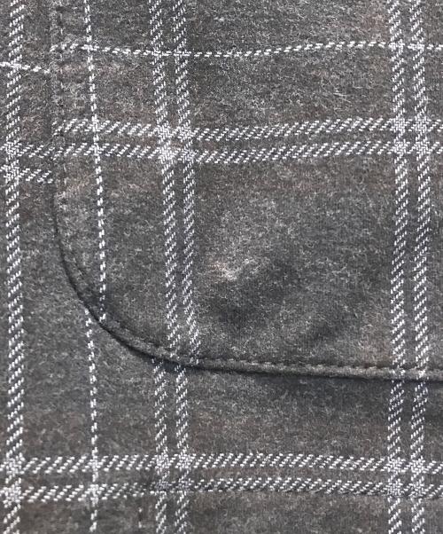CIRCOLO 1901（チルコロ1901）CIRCOLO 1901 (チルコロ1901) チェックテーラードジャケット グレー サイズ:XLの古着・服飾アイテム