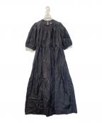 MAISON SPECIALメゾンスペシャル）の古着「ナイロンティアードワンピース」｜ブラック