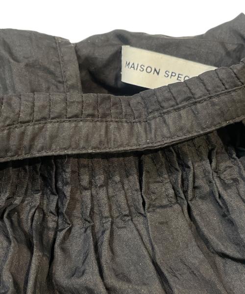 MAISON SPECIAL（メゾンスペシャル）MAISON SPECIAL (メゾンスペシャル) ナイロンティアードワンピース ブラック サイズ:FREEの古着・服飾アイテム