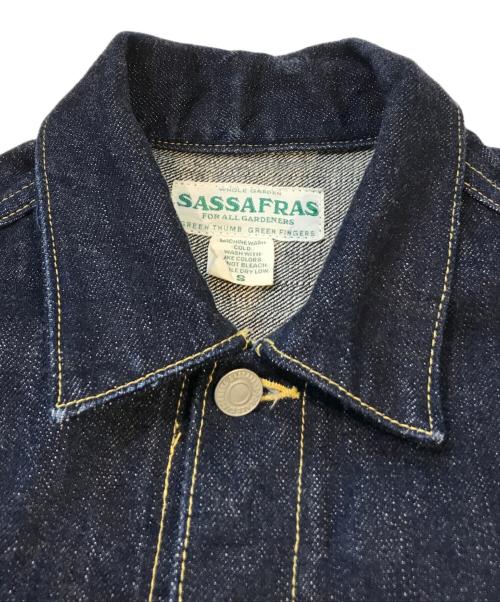 SASSAFRAS（ササフラス）SASSAFRAS (ササフラス) GARDENER R JACKET インディゴ サイズ:Sの古着・服飾アイテム