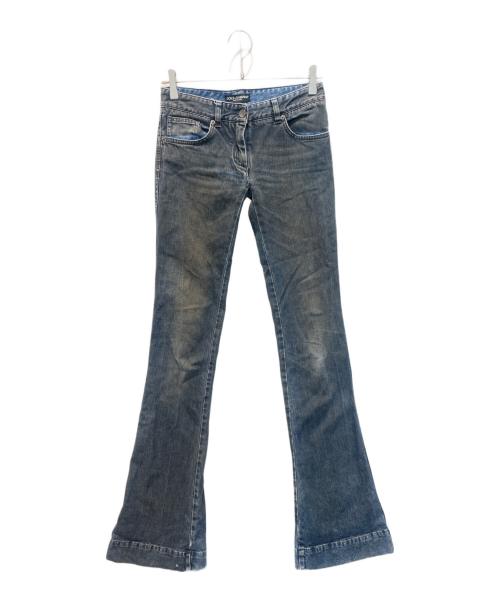 DOLCE & GABBANA（ドルチェ＆ガッバーナ）DOLCE & GABBANA (ドルチェ＆ガッバーナ) フレアデニムパンツ インディゴ サイズ:38の古着・服飾アイテム