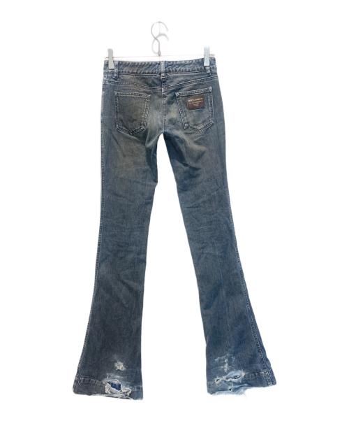 DOLCE & GABBANA（ドルチェ＆ガッバーナ）DOLCE & GABBANA (ドルチェ＆ガッバーナ) フレアデニムパンツ インディゴ サイズ:38の古着・服飾アイテム