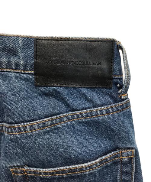 JOHN LAWRENCE SULLIVAN（ジョン ローレンス サリバン）JOHN LAWRENCE SULLIVAN (ジョン ローレンス サリバン) ヴィーガンレザーバイカラーパンツ インディゴ×ブラック サイズ:Sの古着・服飾アイテム