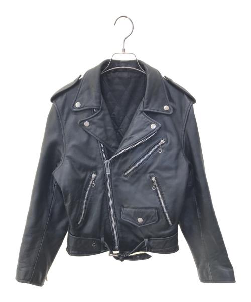 NO BRAND（ノーブランド）NO BRAND (ノーブランド) レザージャケット ブラック サイズ:FREEの古着・服飾アイテム