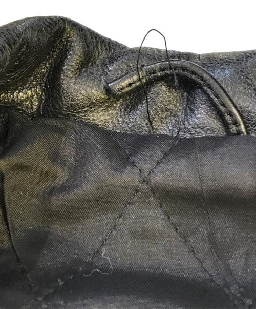 NO BRAND（ノーブランド）NO BRAND (ノーブランド) レザージャケット ブラック サイズ:FREEの古着・服飾アイテム