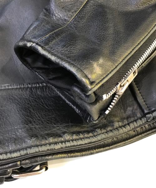 NO BRAND（ノーブランド）NO BRAND (ノーブランド) レザージャケット ブラック サイズ:FREEの古着・服飾アイテム