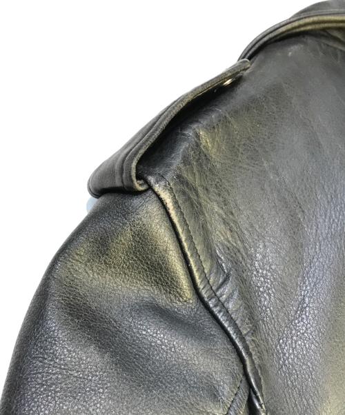 NO BRAND（ノーブランド）NO BRAND (ノーブランド) レザージャケット ブラック サイズ:FREEの古着・服飾アイテム