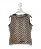 FENDIフェンディ）の古着「ズッカ柄Tシャツ」｜ベージュ