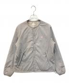 DANTONダントン）の古着「ノーカラーインサレーションジャケット　DT-A0110 SBT」｜グレー