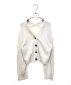 FRAY IDフレイ アイディー）の古着「ケーブルスリーブカーディガン　FWNT225076」｜アイボリー