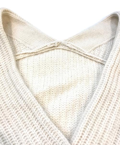 FRAY ID（フレイ アイディー）FRAY ID (フレイ アイディー) ケーブルスリーブカーディガン　FWNT225076 アイボリー サイズ:ONE SIZEの古着・服飾アイテム