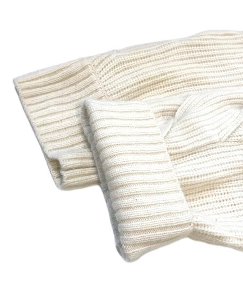 FRAY ID（フレイ アイディー）FRAY ID (フレイ アイディー) ケーブルスリーブカーディガン　FWNT225076 アイボリー サイズ:ONE SIZEの古着・服飾アイテム