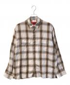 5525galleryゴーゴーニーゴーギャラリー）の古着「オンブレシャツ」｜ベージュ