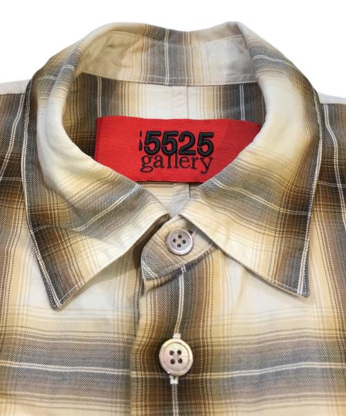5525gallery（ゴーゴーニーゴーギャラリー）5525gallery (ゴーゴーニーゴーギャラリー) オンブレシャツ ベージュ サイズ:Mの古着・服飾アイテム