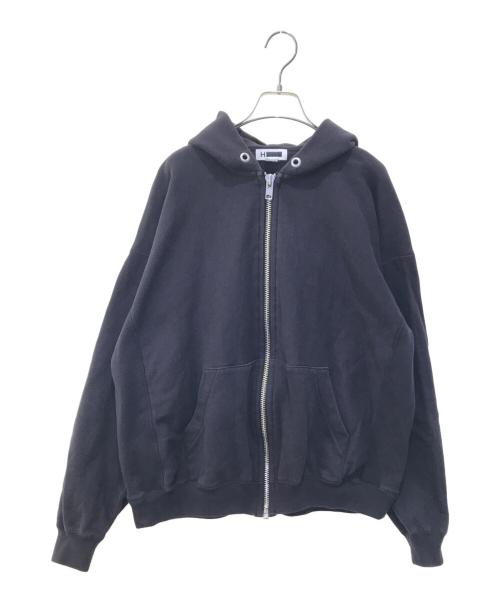 H BEAUTY&YOUTH（エイチ ビューティー&ユース）H BEAUTY&YOUTH (エイチ ビューティー&ユース) SWEAT ZIP HOODIE ブラック サイズ:Sの古着・服飾アイテム