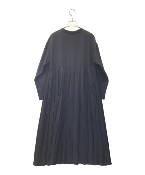 RAY BEAMS（レイ ビームス）RAY BEAMS (レイ ビームス) プリーツ キリカエ ヘリンボーン ワンピース ブラック サイズ:FREEの古着・服飾アイテム