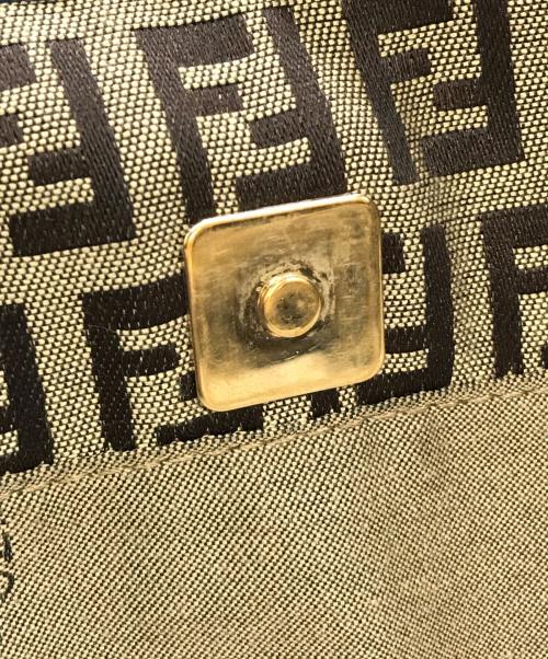 FENDI（フェンディ）FENDI (フェンディ) ズッキーノ柄トートバッグ　8BH238 ブルー×ベージュの古着・服飾アイテム