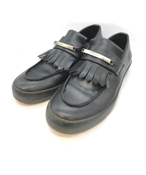 ZUCCA（ズッカ）ZUCCA (ズッカ) キルトプレートビットローファー ブラック サイズ:サイズ表記無しの古着・服飾アイテム