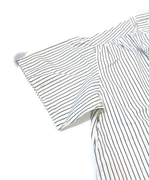 DANTON（ダントン）DANTON (ダントン) バンドカラーコットンリネンシャツ ホワイト サイズ:Sの古着・服飾アイテム