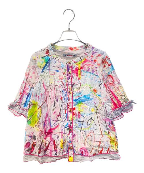 OLLEBOREBLA（アルベロベロ）OLLEBOREBLA (アルベロベロ) 30周年落書きブラウス　616650 マルチカラー サイズ:表記無しの古着・服飾アイテム