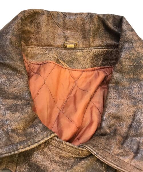 USED（ユーズド）USED (ユーズド) レザージャケット ブラウン サイズ:不明の古着・服飾アイテム