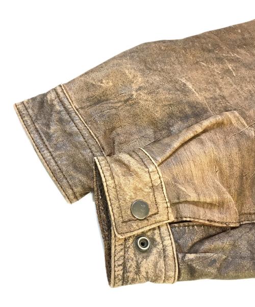 USED（ユーズド）USED (ユーズド) レザージャケット ブラウン サイズ:不明の古着・服飾アイテム