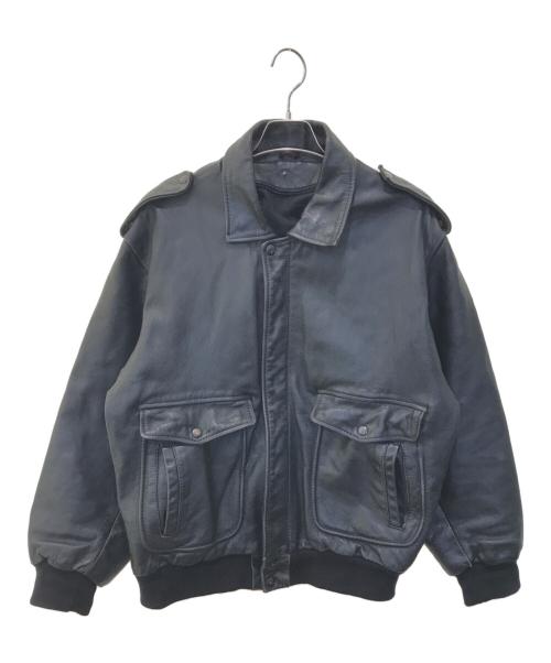 USED（ユーズド）USED (ユーズド) レザージャケット ブラック サイズ:Sの古着・服飾アイテム