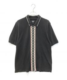 stussy（ステューシー）の古着「ジップシャツ」｜ブラック