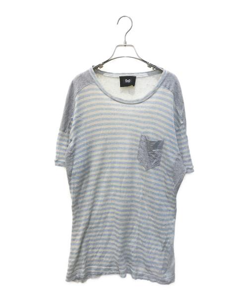 DOLCE & GABBANA（ドルチェ＆ガッバーナ）DOLCE & GABBANA (ドルチェ＆ガッバーナ) ニット スカイブルー サイズ:54の古着・服飾アイテム