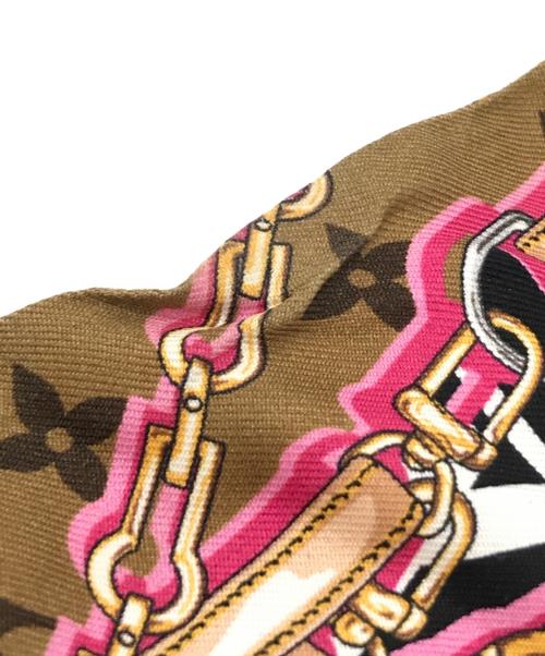 LOUIS VUITTON（ルイ ヴィトン）LOUIS VUITTON (ルイ ヴィトン) スカーフ　M76676　モノグラム バンドーBB ブラウンの古着・服飾アイテム