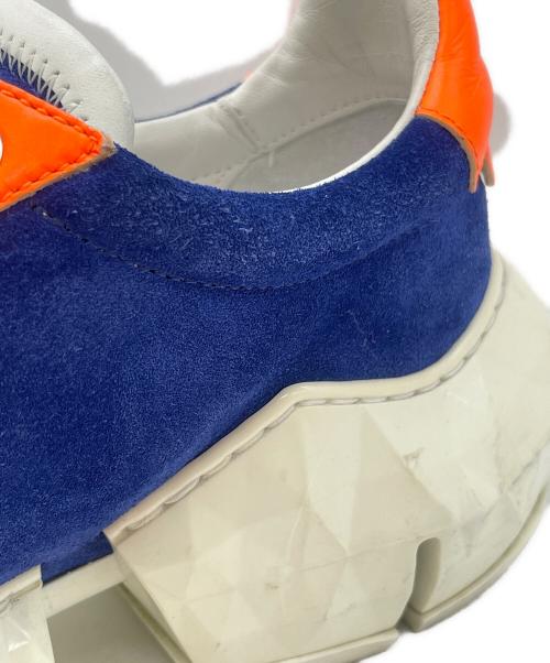 JIMMY CHOO（ジミーチュウ）JIMMY CHOO (ジミーチュウ) スニーカー ブルー×オレンジ サイズ:36の古着・服飾アイテム