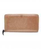 Kate Spadeケイトスペード）の古着「NEDAグリッターラメ長財布」｜ピンク