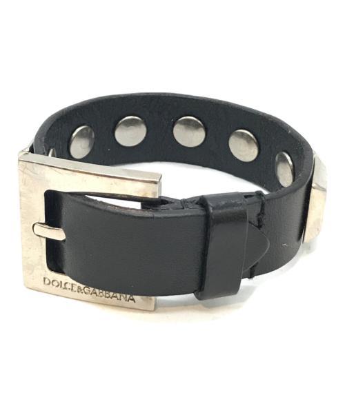 DOLCE & GABBANA（ドルチェ＆ガッバーナ）DOLCE & GABBANA (ドルチェ＆ガッバーナ) ブレスレット ブラックの古着・服飾アイテム