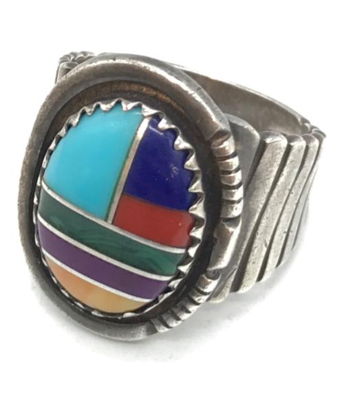 USED（ユーズド）USED (ユーズド) ターコイズリング マルチカラー サイズ:21号の古着・服飾アイテム