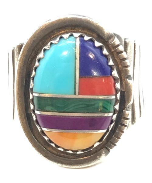 USED（ユーズド）USED (ユーズド) ターコイズリング マルチカラー サイズ:21号の古着・服飾アイテム