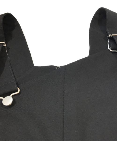 CLANE（クラネ）CLANE (クラネ) スラントラインサロペットワンピース ブラック サイズ:１の古着・服飾アイテム