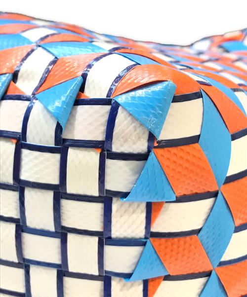 MARNI（マルニ）MARNI (マルニ) カゴバッグ オレンジ×ブルーの古着・服飾アイテム