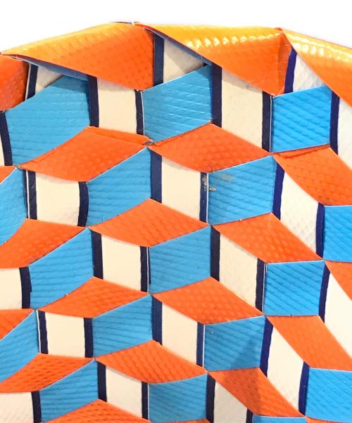 MARNI（マルニ）MARNI (マルニ) カゴバッグ オレンジ×ブルーの古着・服飾アイテム