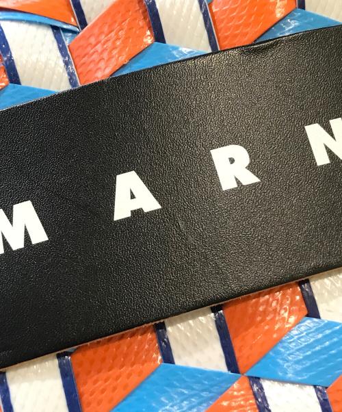 MARNI（マルニ）MARNI (マルニ) カゴバッグ オレンジ×ブルーの古着・服飾アイテム