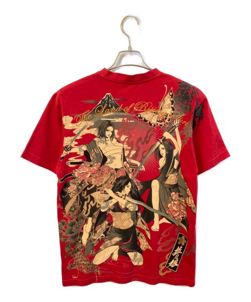 BTM（ビーティーエム）BTM (ビーティーエム) Tシャツ　212147 レッド サイズ:Lの古着・服飾アイテム