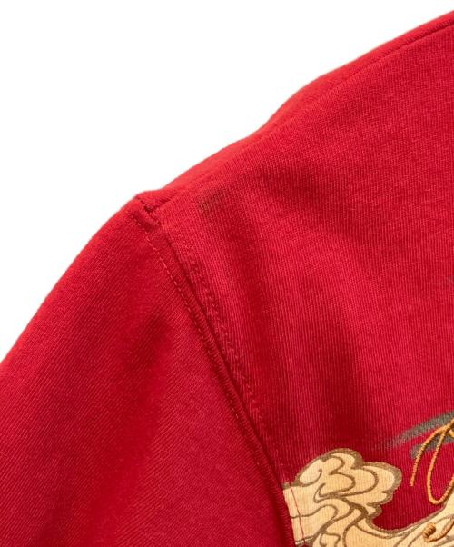 BTM（ビーティーエム）BTM (ビーティーエム) Tシャツ　212147 レッド サイズ:Lの古着・服飾アイテム