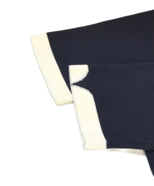 MACKINTOSH PHILOSOPHY（マッキントッシュ フィロソフィー）MACKINTOSH PHILOSOPHY (マッキントッシュ フィロソフィー) Bicolor Knit Polo ネイビー サイズ:Mの古着・服飾アイテム