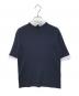 MACKINTOSH PHILOSOPHY（マッキントッシュ フィロソフィー）の古着「Bicolor Knit Polo」｜ネイビー