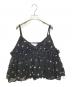crinkle crinkle crinkle（クリンクル クリンクル クリンクル）の古着「3D embroidery dot camisole　CC-2509」｜ブラック