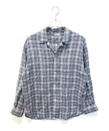 STEVEN ALAN（スティーブンアラン）の古着「リネンシャツ」｜グレー